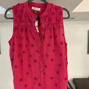 Anthropology Sleeveless Shirt